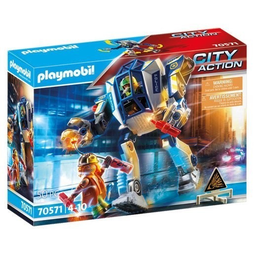 Exclusive Offer - Playmobil 70571 Area Action Authorities Special Operations Cops Robot - Thanksgiving Throwdown:£19[lib9370nk]