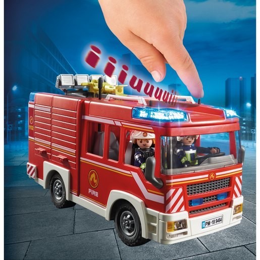 Final Clearance Sale - Playmobil 9464 City Activity Fire Truck along with Working Water Cannon - Off-the-Charts Occasion:£47[lab9372ma]