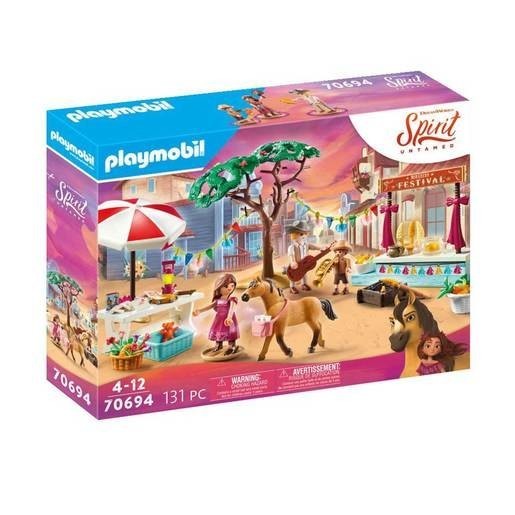 Two for One Sale - Playmobil 70694 Dreamworks Feeling Untamed Miradero Festival Playset - Curbside Pickup Crazy Deal-O-Rama:£33[lib9374nk]