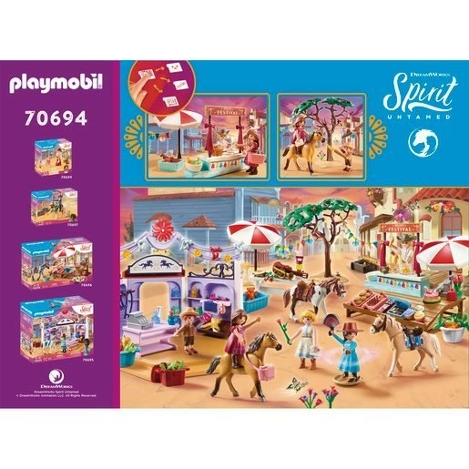 September Labor Day Sale - Playmobil 70694 Dreamworks Feeling Untamed Miradero Celebration Playset - Spectacular Savings Shindig:£33[cob9374li]