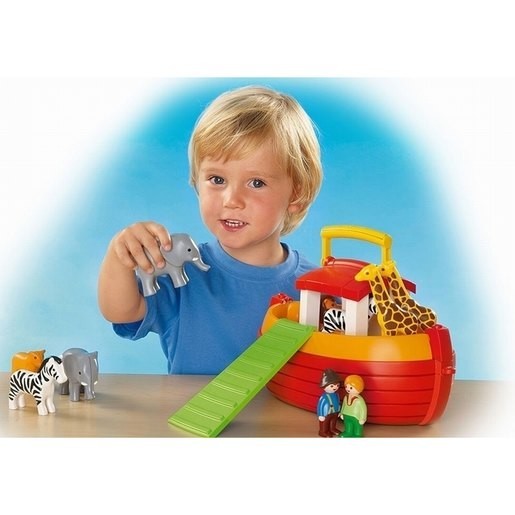 Click Here to Save - Playmobil 6765 1.2.3 Drifting Bring Noah's Ark - Mother's Day Mixer:£28