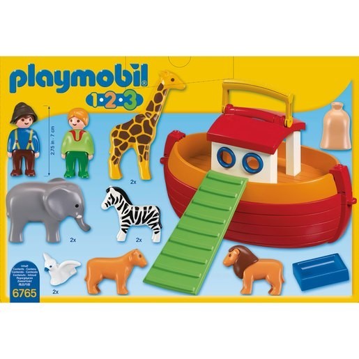 October Halloween Sale - Playmobil 6765 1.2.3 Floating Bring Noah's Ark - E-commerce End-of-Season Sale-A-Thon:£30[lab9376ma]