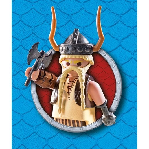 Playmobil: DreamWorks Dragons 9461 Gobber the Belch along with Lamb Sling