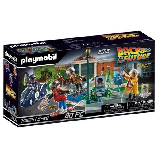 Click Here to Save - Playmobil 70634 Back to the Future Component II - Hoverboard Chase - Valentine's Day Value-Packed Variety Show:£33