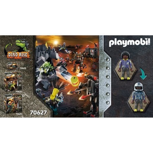 Black Friday Weekend Sale - Playmobil 70627 Dino Surge Triceratops: Struggle for the Legendary Stones - Labor Day Liquidation Luau:£33