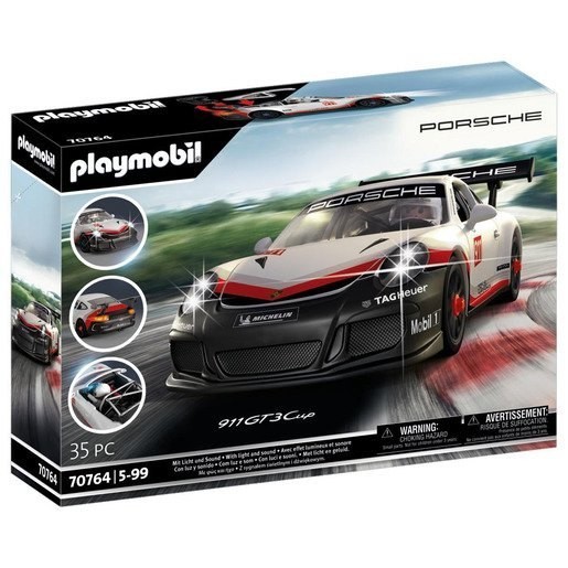 October Halloween Sale - Playmobil 70764 Porsche 911 GT3 Cup Cars And Truck Playset - President's Day Price Drop Party:£43[lib9384nk]