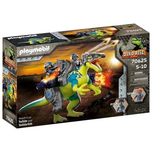 Playmobil 70625 Dino Rise Spinosaurus: Double Defense Power Playset