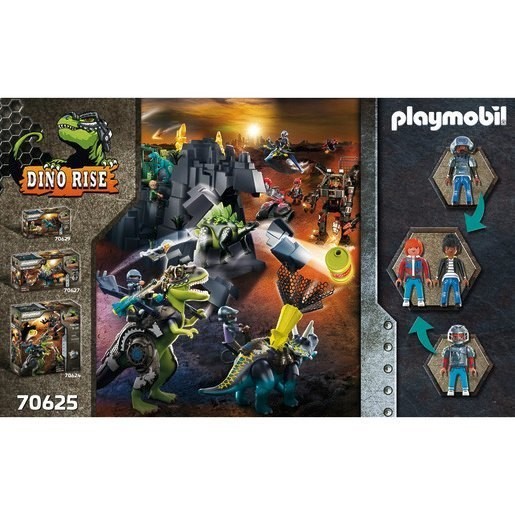Memorial Day Sale - Playmobil 70625 Dino Surge Spinosaurus: Dual Defense Power Playset - Cyber Monday Mania:£41