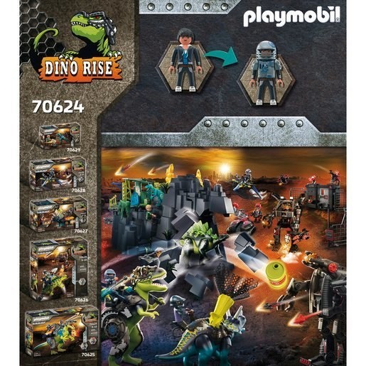 Mega Sale - Playmobil 70624 Dino Increase T-Rex: Fight of the Giants Playset - Father's Day Deal-O-Rama:£55[neb9389ca]