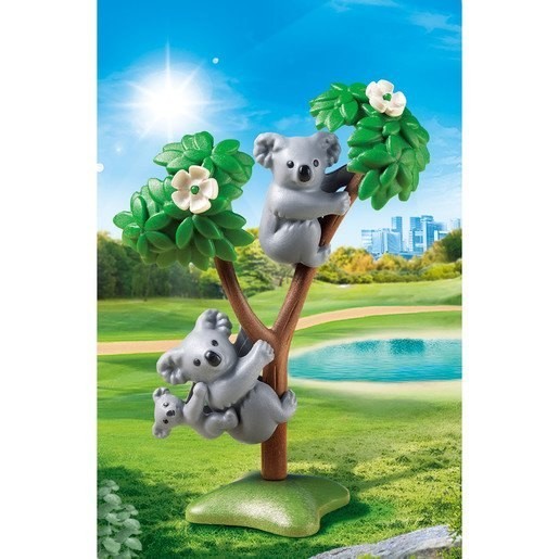 Playmobil 70352 Family Members Fun Koalas along with Baby