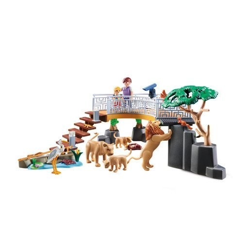 July 4th Sale - Playmobil 70343 Family Members Exciting Outdoor Cougar Enclosure - Get-Together Gathering:£25