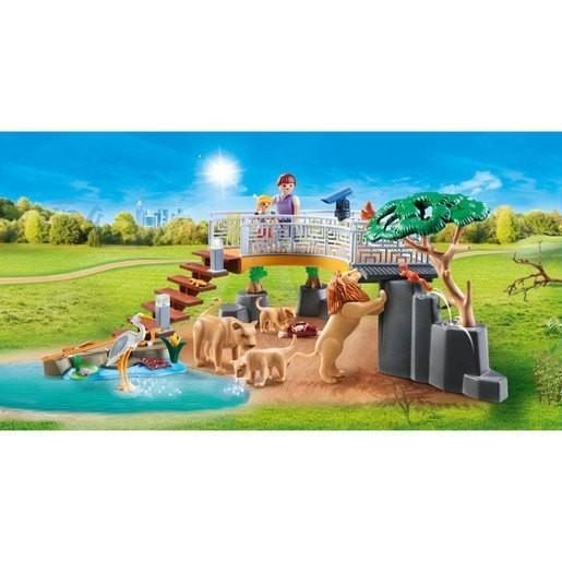 Black Friday Weekend Sale - Playmobil 70343 Family Members Fun Outdoor Lion Unit - President's Day Price Drop Party:£24