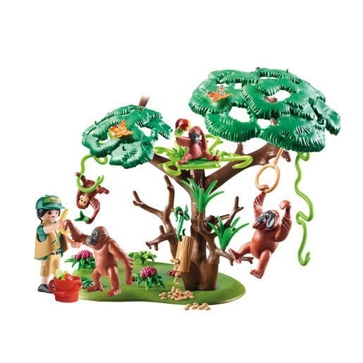 Playmobil 70345 Household Exciting Orangutans with Plant