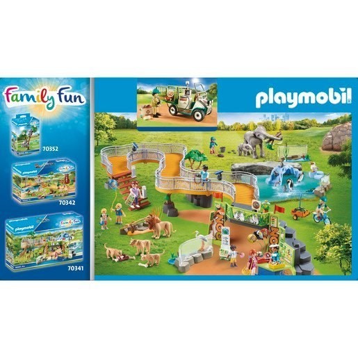 Playmobil 70346 Family Members Fun Zoo Veterinarian along with Medical Pushcart
