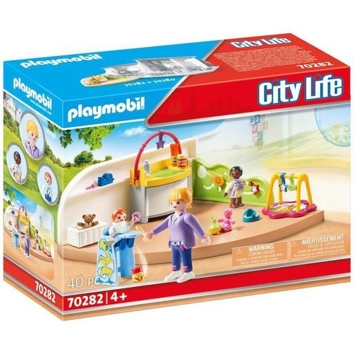 Shop Now - Playmobil 70282 Metropolitan Area Life Daycare Toddler Space Playset - E-commerce End-of-Season Sale-A-Thon:£19