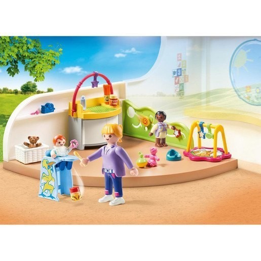 Doorbuster Sale - Playmobil 70282 Area Lifestyle Daycare Young Child Area Playset - Thrifty Thursday:£19
