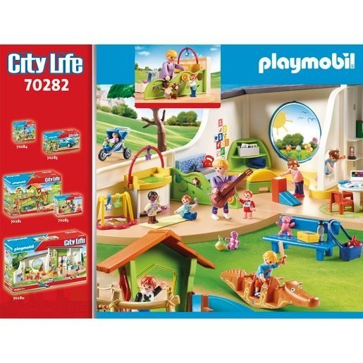 End of Season Sale - Playmobil 70282 Urban Area Lifestyle Pre-School Kid Area Playset - Doorbuster Derby:£19[chb9403ar]