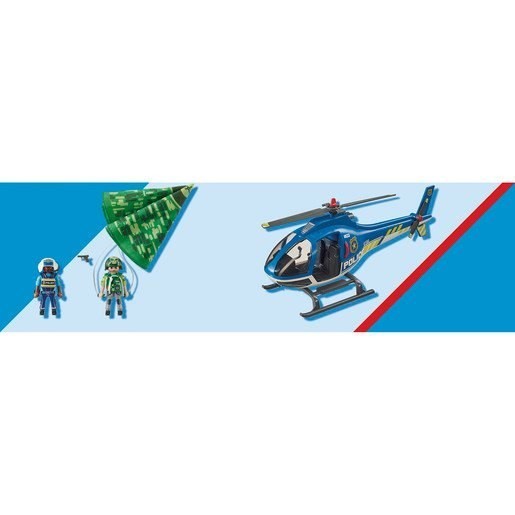 June Bridal Sale - Playmobil 70569 Area Action Police Parachute Browse - Extravaganza:£29