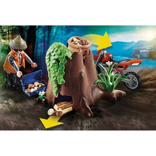 Playmobil 70570 City Activity Cops Off-Road Vehicle along with Gem Robber