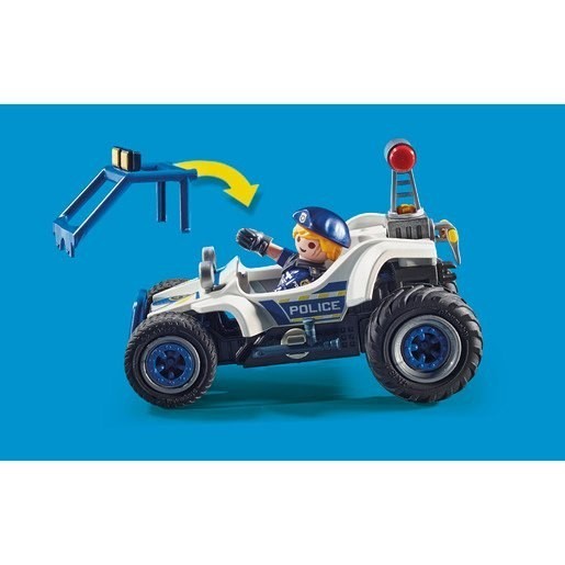 Playmobil 70570 Area Activity Authorities Off-Road Vehicle with Gem Robber