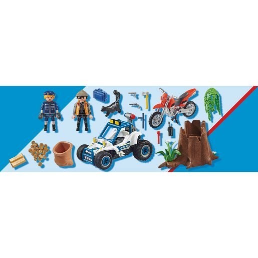 Independence Day Sale - Playmobil 70570 Metropolitan Area Activity Authorities Off-Road Auto with Jewel Criminal - Give-Away Jubilee:£25