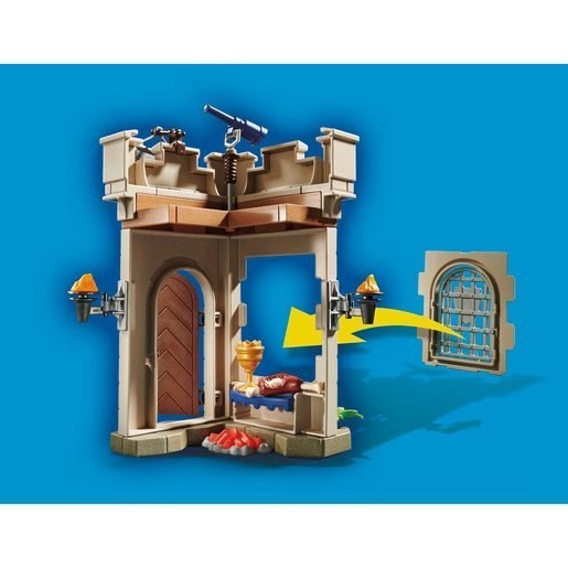 Two for One Sale - Playmobil 70499 Novelmore Knights' Citadel Big Starter Stuff Playset - Give-Away Jubilee:£18[cob9411li]