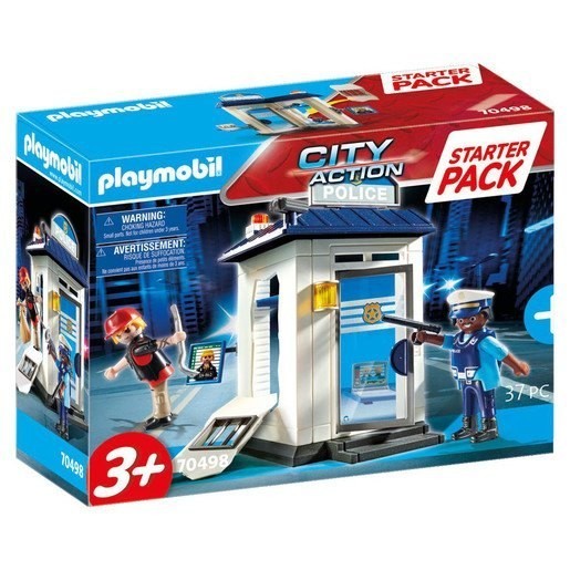 Playmobil 70498 Urban Area Activity Police Office Sizable Beginner Pack Playset