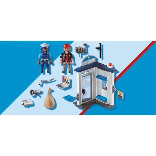 Doorbuster - Playmobil 70498 Area Action Police Office Big Starter Load Playset - Anniversary Sale-A-Bration:£19[jcb9413ba]