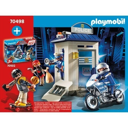 Gift Guide Sale - Playmobil 70498 Urban Area Activity Police Office Sizable Beginner Pack Playset - Virtual Value-Packed Variety Show:£19[neb9413ca]