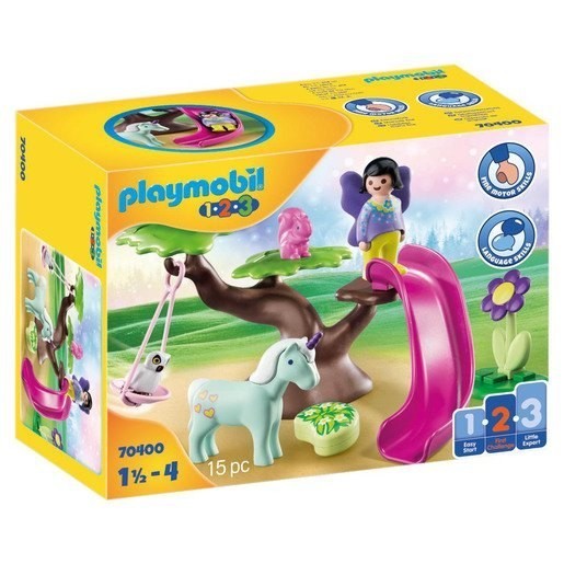 Members Only Sale - Playmobil 70400 1.2.3 Fairy Play Ground Playset - Super Sale Sunday:£19[jcb9415ba]