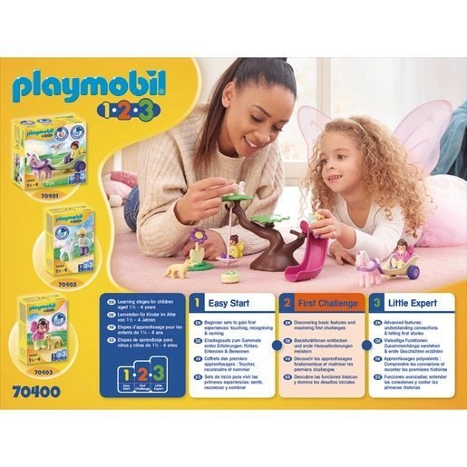 September Labor Day Sale - Playmobil 70400 1.2.3 Fairy Recreation Space Playset - Online Outlet Extravaganza:£19