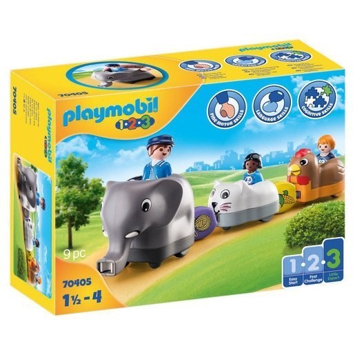 Playmobil 70405 1.2.3 Animal Train Establish