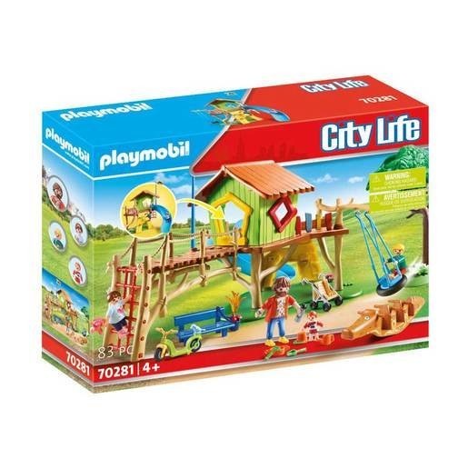 Playmobil 70281 Urban Area Lifestyle Pre-School Journey Playground Playset