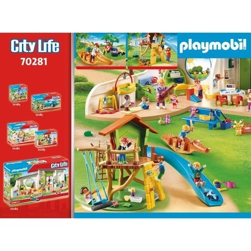 Playmobil 70281 Urban Area Lifestyle Pre-School Experience Play Area Playset