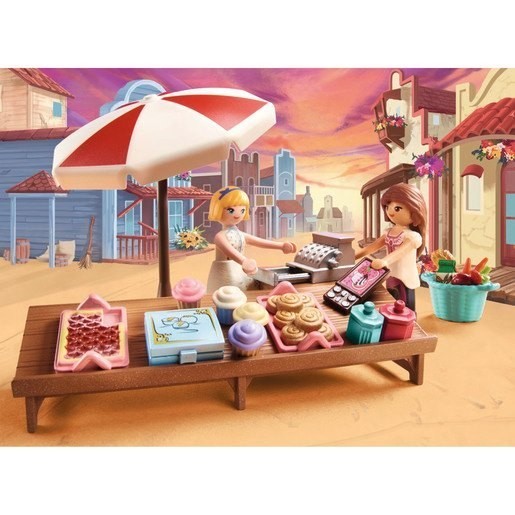 Holiday Sale - Playmobil 70696 DreamWorks Feeling Untamed Miradero Goodie Stand Up - Back-to-School Bonanza:£25