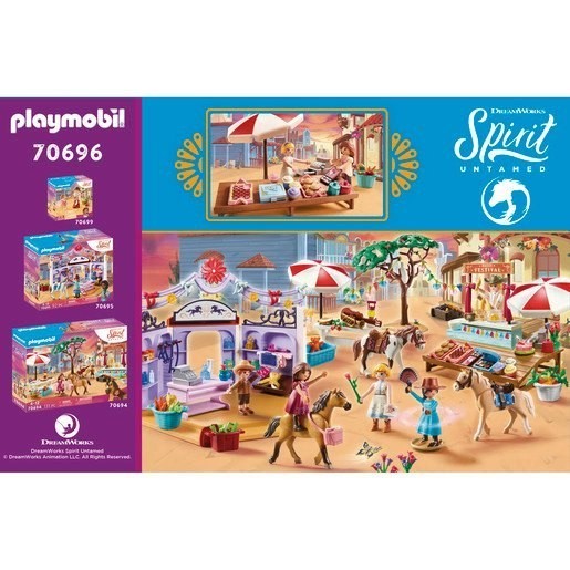 80% Off - Playmobil 70696 DreamWorks Spirit Untamed Miradero Candy Stand Up - Summer Savings Shindig:£24