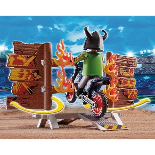 Playmobil 70553 Act Series Motocross with Intense Wall Surface