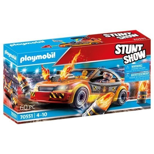 Late Night Sale - Playmobil 70551 Stunt Show Collision Vehicle - Half-Price Hootenanny:£29