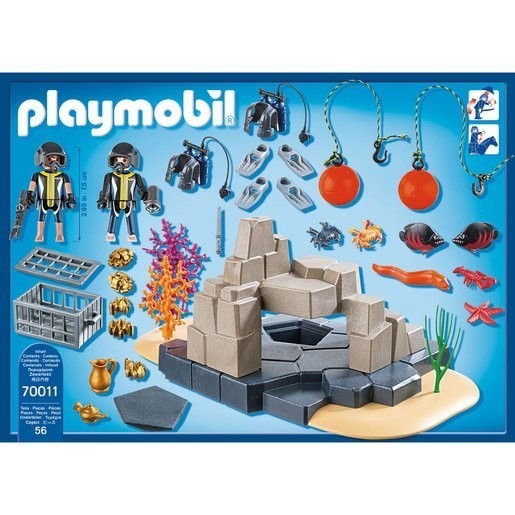 Final Sale - Playmobil 70011 Super Put Police Plunge Unit with Concealed Treasure - Friends and Family Sale-A-Thon:£20[lib9425nk]
