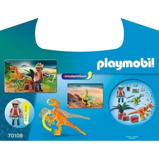 Playmobil 70108 Dinosaur Explorer Carry Case