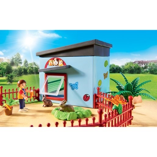 Cyber Monday Week Sale - Playmobil 9277 Metropolitan Area Everyday Life Small Animal Boarding along with Hamster Steering Wheel - E-commerce End-of-Season Sale-A-Thon:£22