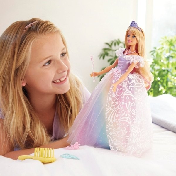 Lowest Price Guaranteed -   Barbie Dreamtopia Royal Sphere Princess Or Queen Toy - Winter Wonderland Weekend Windfall:£20