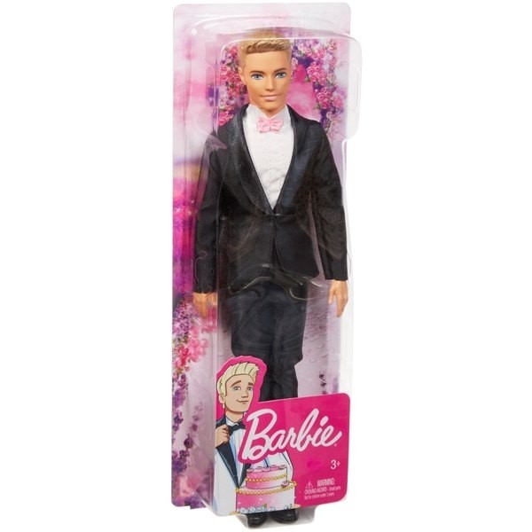 Memorial Day Sale - Barbie Fairytale Ken Bridegroom Figurine - Thrifty Thursday:£13