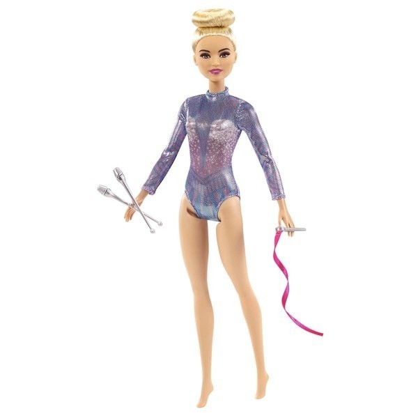 Independence Day Sale - Barbie Rhythmic Gymnast Dolly - Women's Day Wow-za:£10[lib9437nk]