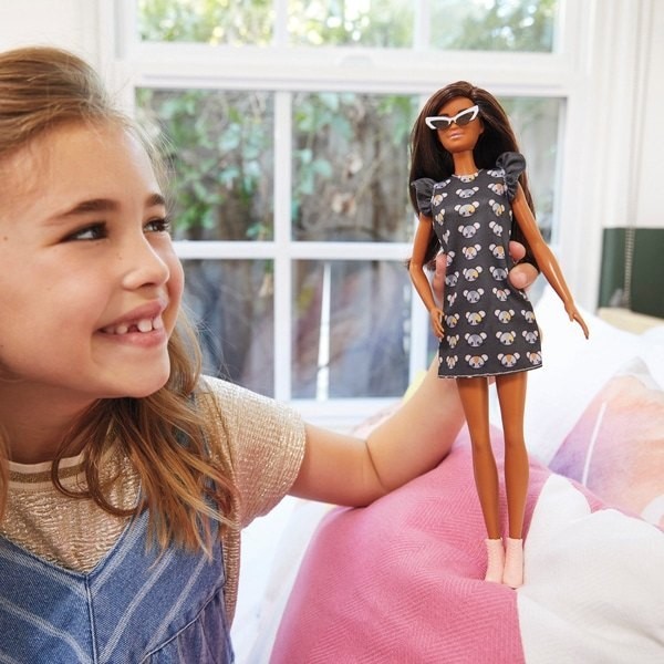 Barbie Fashionista Toy 140 Mouse Imprint Dress