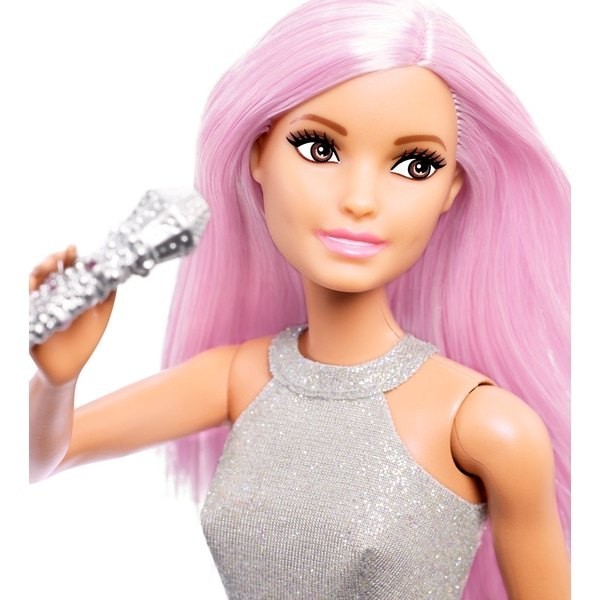 Barbie Pop Star Dolly along with Microphone