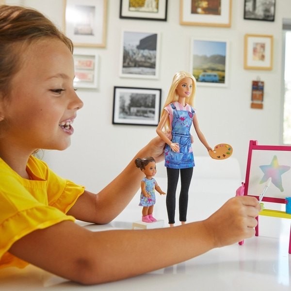 November Black Friday Sale - Barbie Careers Fine Art Educator Playset - Mother's Day Mixer:£20[alb9450co]