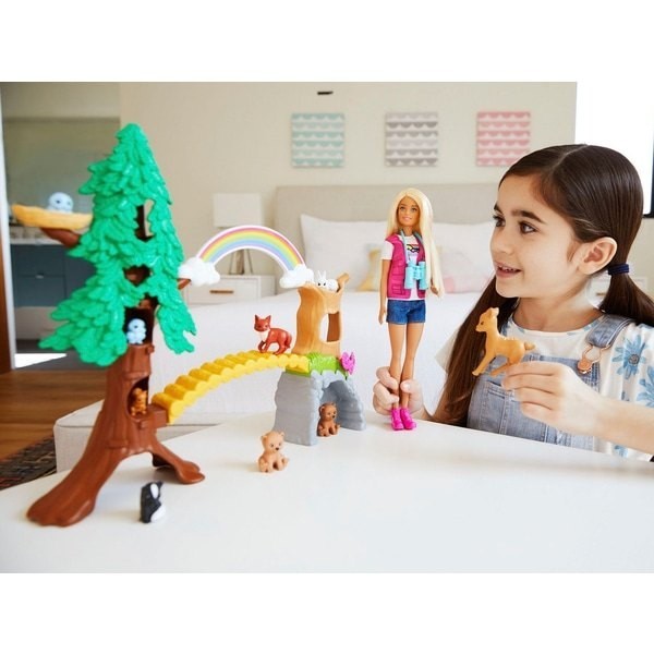 Blowout Sale - Barbie Wilderness Manual Figure and Playset - Reduced-Price Powwow:£26