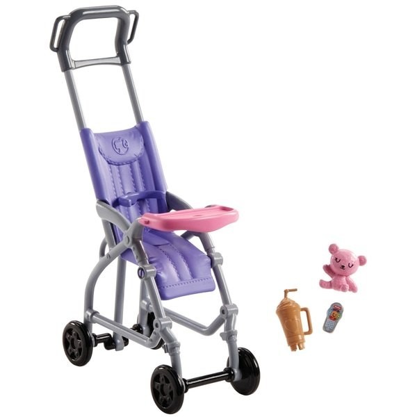 Sale - Barbie Skipper Babysitters Inc Infant Stroller Playset - Off:£19