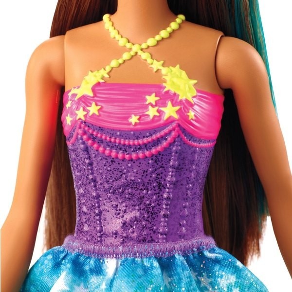 Barbie Dreamtopia Little Princess Figurine - Starry Rainbow Dress